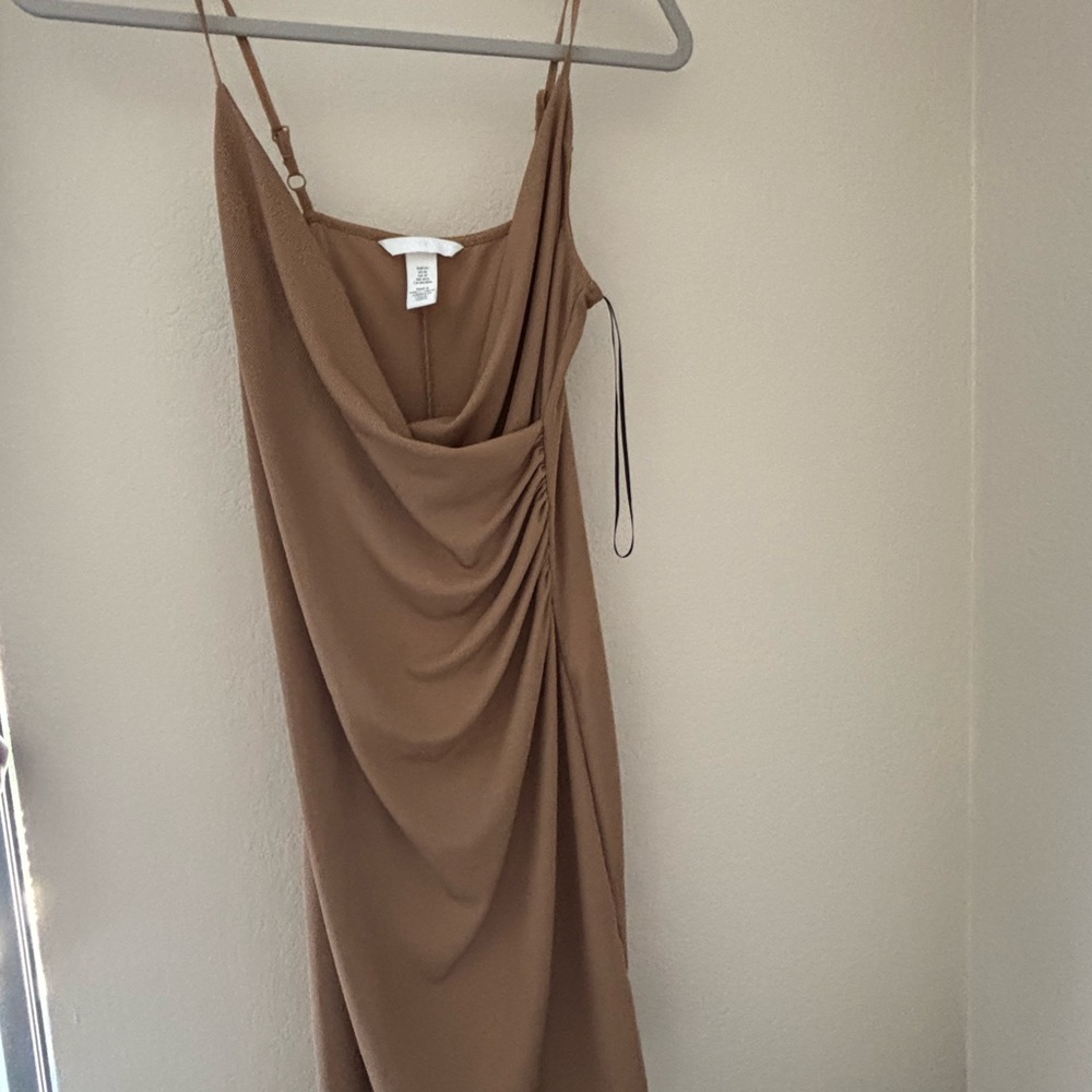 H&M Strapless Tan Dress